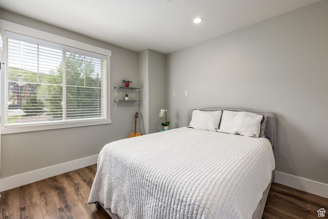 13386 N Alexis Dr, Kamas, UT 84036 - bedroom featuring dark wood-type flooring and recessed lighting