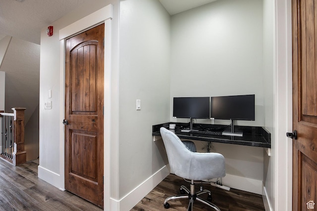 13386 N Alexis Dr, Kamas, UT 84036 - home office featuring dark wood-style flooring