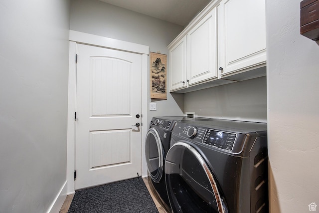 13386 N Alexis Dr, Kamas, UT 84036 - laundry room featuring washing machine and dryer and cabinet space