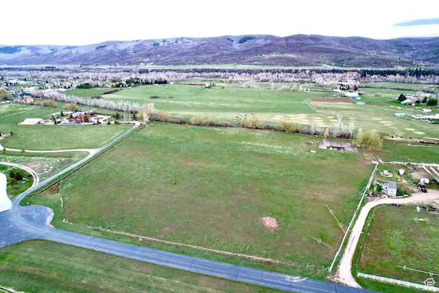 189 E Weber Canyon Rd, Oakley, UT 84055 - birds eye view of property with a rural view and a mountain view