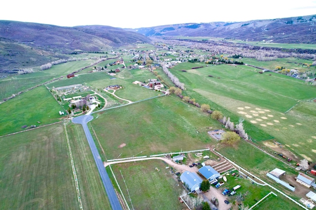 189 E Weber Canyon Rd, Oakley, UT 84055 - bird's eye view featuring a mountain view