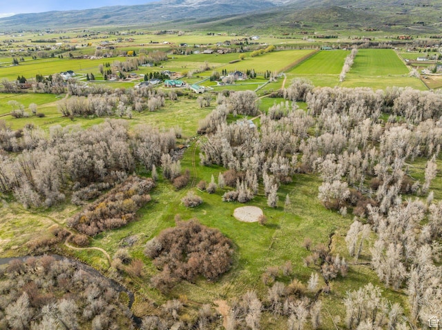 189 E Weber Canyon Rd, Oakley, UT 84055 - bird's eye view featuring a rural view and a mountain view
