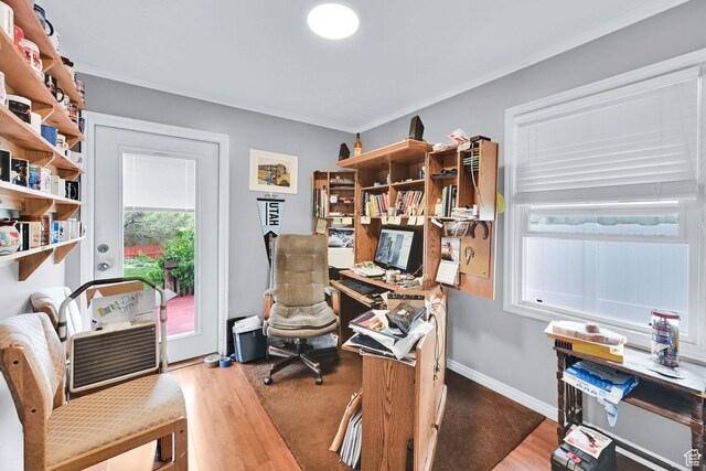 162 Mond St, Ogden, UT 84404 - office featuring baseboards and wood finished floors