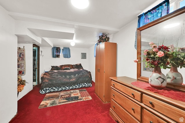 162 Mond St, Ogden, UT 84404 - bedroom with dark colored carpet and electric panel