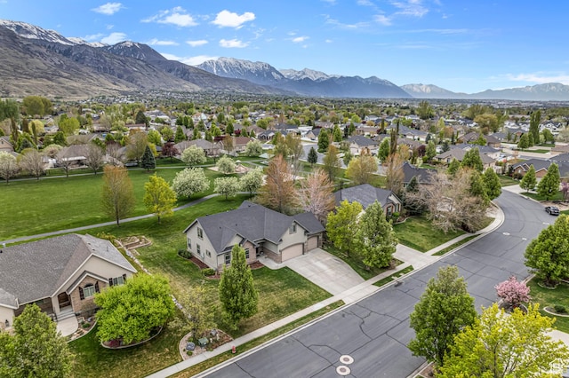 2254 N 1560 W, Pleasant Grove, UT 84062 - drone / aerial view featuring a mountain view and a residential view