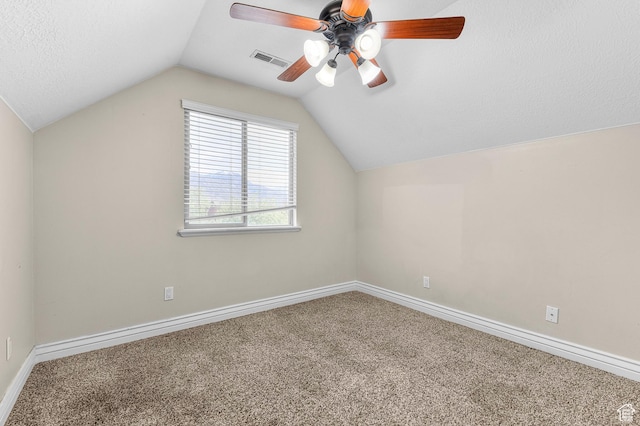 2254 N 1560 W, Pleasant Grove, UT 84062 - bonus room with lofted ceiling, ceiling fan, carpet, and visible vents