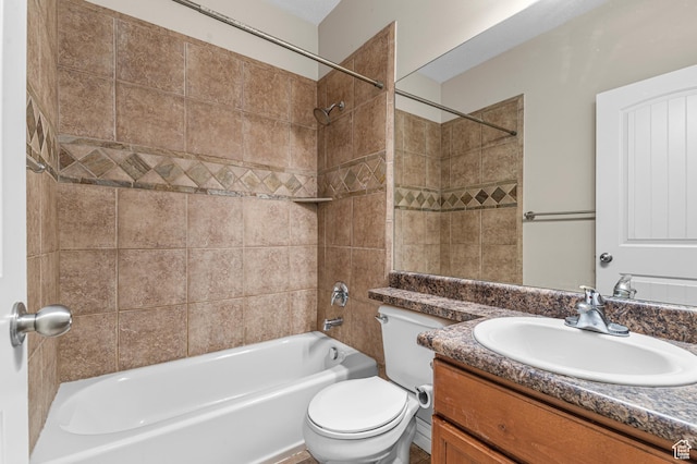 2254 N 1560 W, Pleasant Grove, UT 84062 - bathroom featuring vanity, toilet, and bathing tub / shower combination