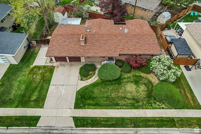 6796 S Nye Dr, Cottonwood Heights, UT 84121 - birds eye view of property