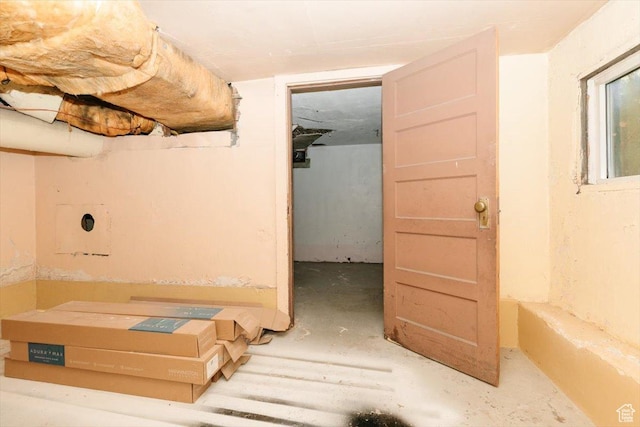 interior space with concrete flooring