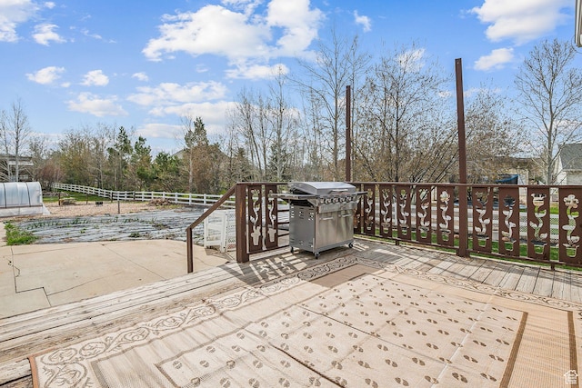 875 W Oak Ln, Francis, UT 84036 - deck with a grill and fence