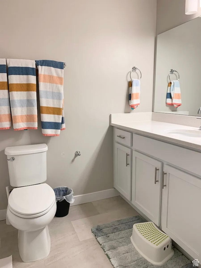4190 W Penstemon Way, Lehi, UT 84043 - bathroom with toilet, vanity, and baseboards