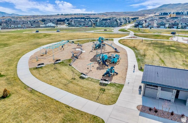 4190 W Penstemon Way, Lehi, UT 84043 - bird's eye view with a mountain view and a residential view