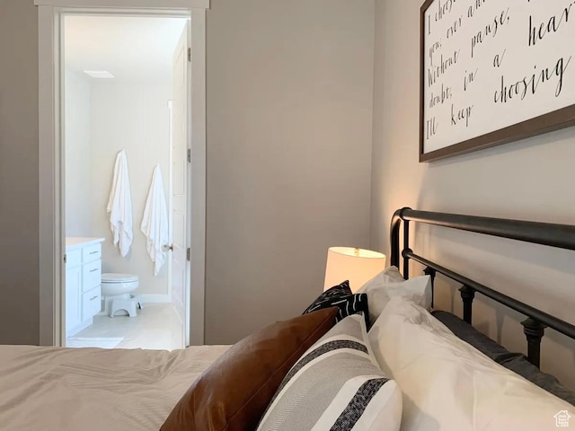 4190 W Penstemon Way, Lehi, UT 84043 - bedroom featuring connected bathroom and baseboards