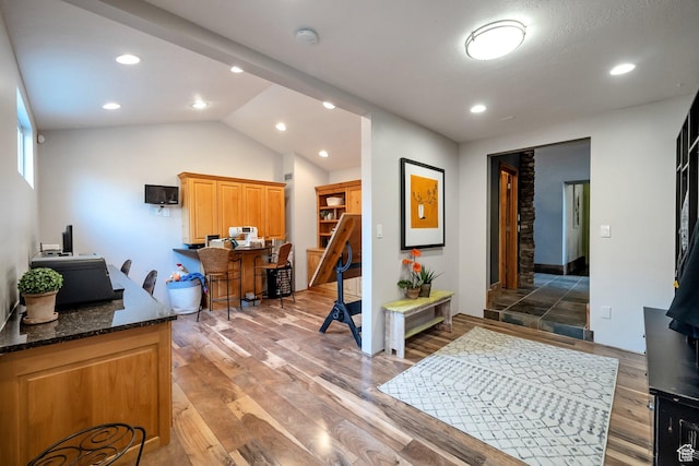 3200 E 3900 S, Salt Lake City, UT 84124 - foyer entrance featuring recessed lighting, light wood-style floors, and lofted ceiling