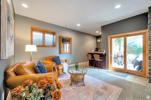 3200 E 3900 S, Salt Lake City, UT 84124 - living room featuring recessed lighting and baseboards