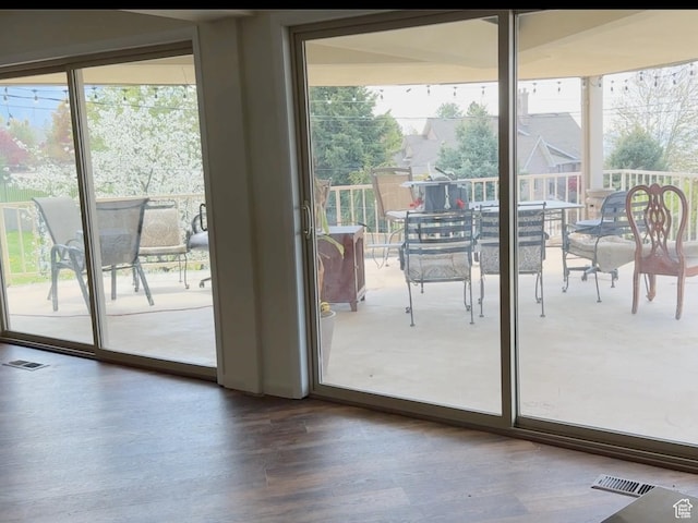 397 W 4125 N, Pleasant View, UT 84414 - doorway featuring visible vents and wood finished floors