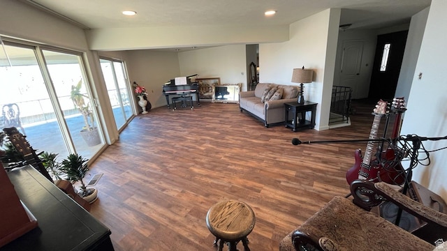 397 W 4125 N, Pleasant View, UT 84414 - living room with recessed lighting and wood finished floors