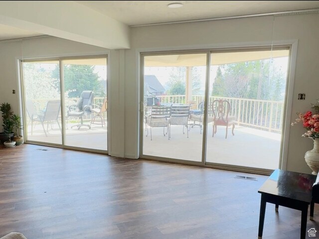 397 W 4125 N, Pleasant View, UT 84414 - entryway featuring visible vents and wood finished floors