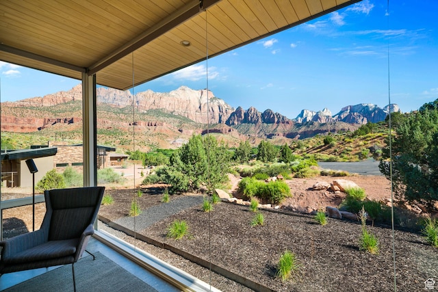 112 Canyon Cv, Springdale, UT 84767 - exterior space with a mountain view