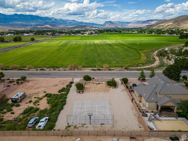 595 W 2050 S, Hurricane, UT 84737 - birds eye view of property with a mountain view and a rural view
