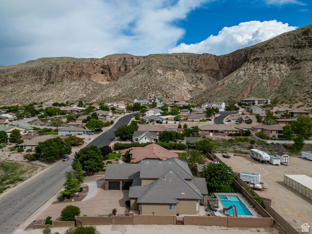 595 W 2050 S, Hurricane, UT 84737 - bird's eye view featuring a residential view and a mountain view