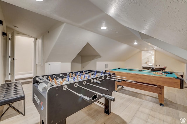 595 W 2050 S, Hurricane, UT 84737 - game room featuring wood finished floors, billiards, and vaulted ceiling