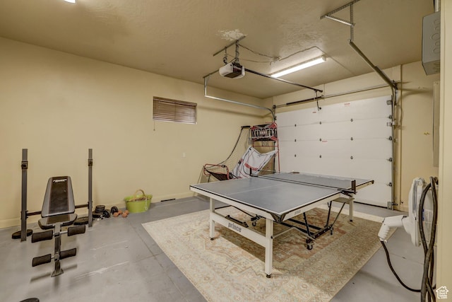 595 W 2050 S, Hurricane, UT 84737 - recreation room with baseboards, concrete flooring, and a garage