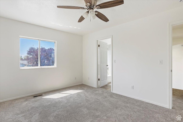 42 W 1980 S, Clearfield, UT 84015 - empty room with visible vents, ceiling fan, carpet flooring, and baseboards