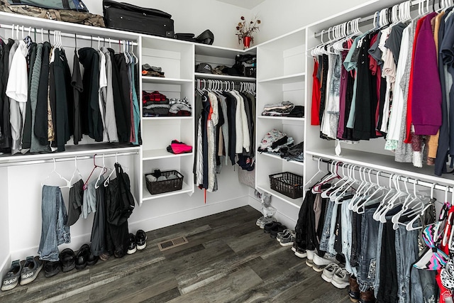 166 W 580 N, Redmond, UT 84652 - spacious closet with visible vents and wood finished floors