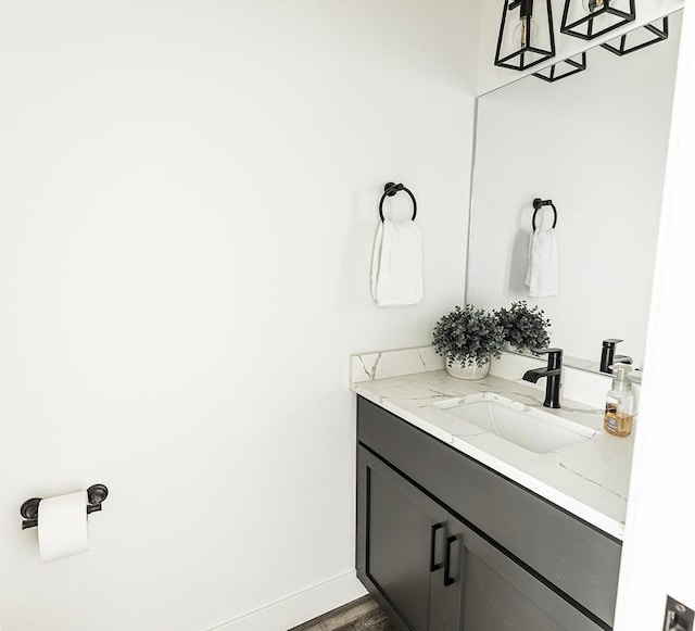 166 W 580 N, Redmond, UT 84652 - bathroom featuring vanity and baseboards