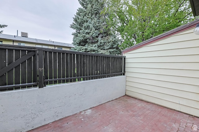 view of patio / terrace with fence