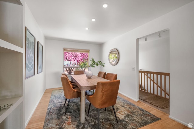813 N Northview Dr E, Salt Lake City, UT 84103 - dining area featuring recessed lighting, baseboards, and light wood-type flooring