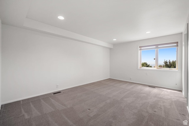 813 N Northview Dr E, Salt Lake City, UT 84103 - unfurnished room with recessed lighting, visible vents, carpet floors, and baseboards