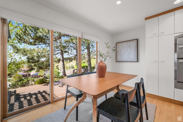 813 N Northview Dr E, Salt Lake City, UT 84103 - dining area featuring light wood-type flooring and recessed lighting