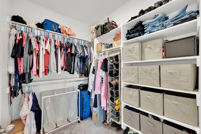 1131 S Red Cliff Dr, Santaquin, UT 84655 - walk in closet with carpet flooring