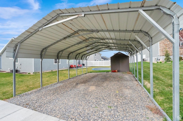 1131 S Red Cliff Dr, Santaquin, UT 84655 - view of car parking with fence and a carport