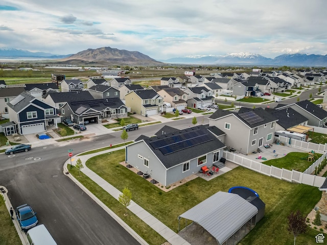 1131 S Red Cliff Dr, Santaquin, UT 84655 - bird's eye view featuring a residential view and a mountain view
