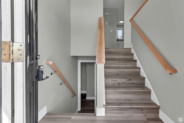 3502 W 8350 S, West Jordan, UT 84088 - stairway featuring wood finished floors