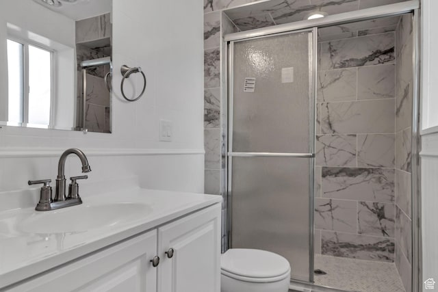 3502 W 8350 S, West Jordan, UT 84088 - full bath with a stall shower, toilet, and vanity