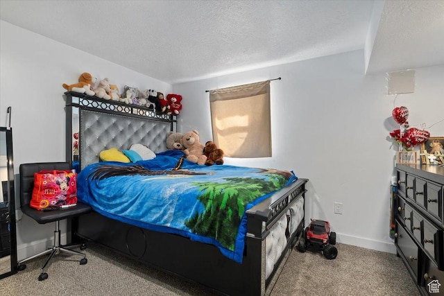3902 W 4955 S, Taylorsville, UT 84129 - carpeted bedroom with a textured ceiling and baseboards