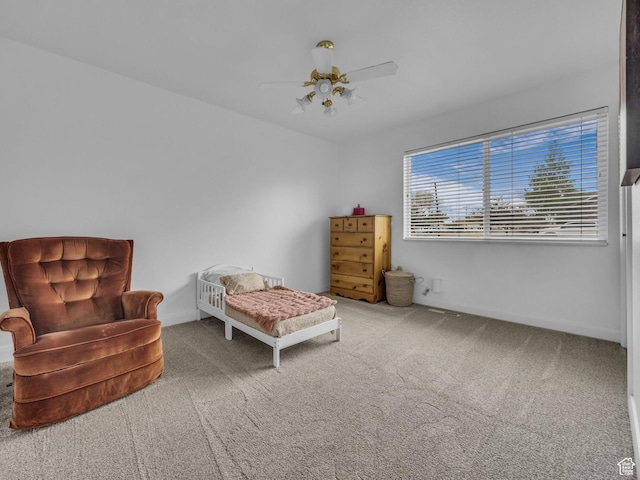 295 S 200 W, Delta, UT 84624 - living area with baseboards, ceiling fan, and carpet