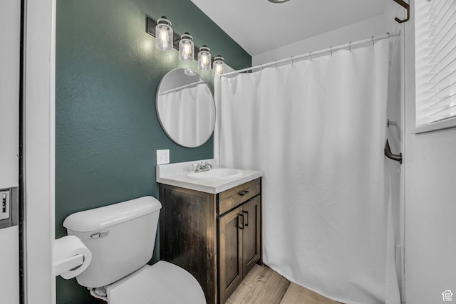 295 S 200 W, Delta, UT 84624 - full bathroom featuring vanity, a textured wall, wood finished floors, and toilet