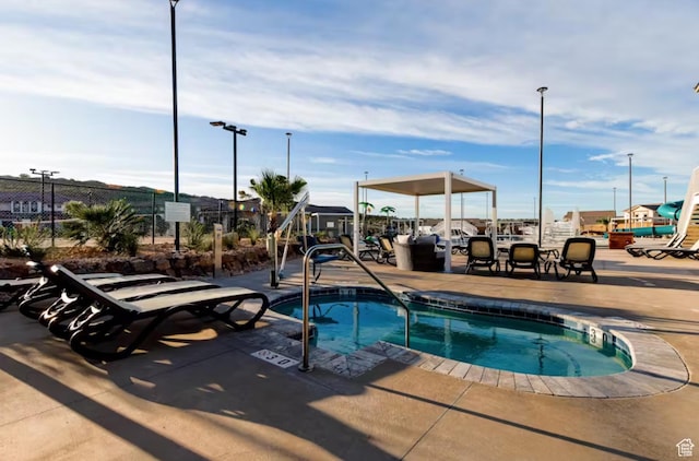 1427 N Rustico Dr, Washington, UT 84780 - view of pool featuring fence and a patio