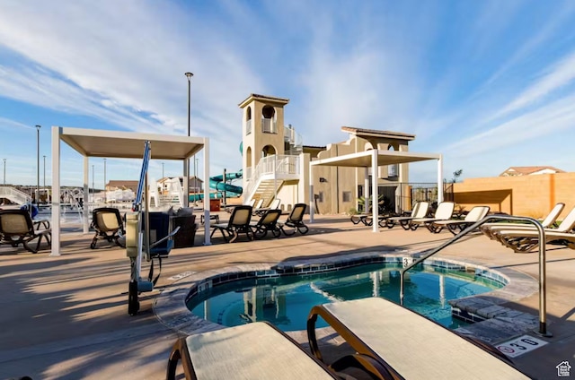 1427 N Rustico Dr, Washington, UT 84780 - view of swimming pool with fence and a patio