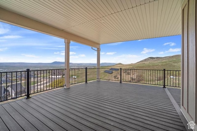 2275 E Meadowlark Ln N, North Logan, UT 84341 - wooden deck with a mountain view