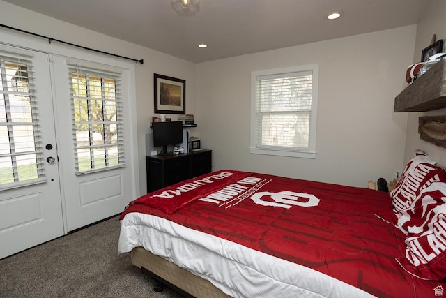 815 S Annabella Rd, Richfield, UT 84701 - bedroom with recessed lighting, french doors, and carpet
