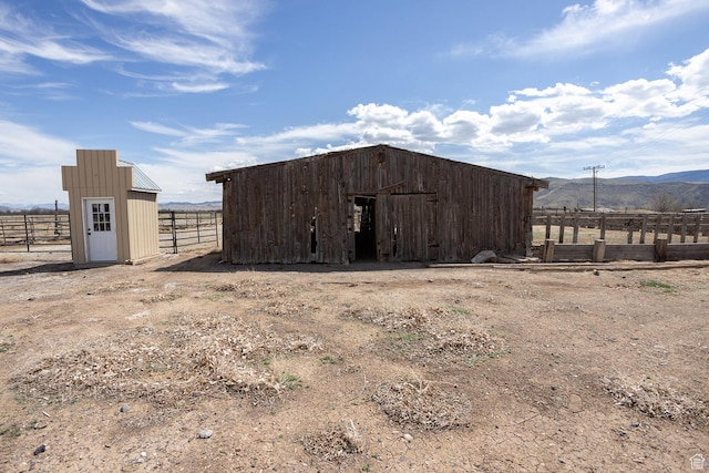 815 S Annabella Rd, Richfield, UT 84701 - view of pole building with fence, a rural view, and a mountain view