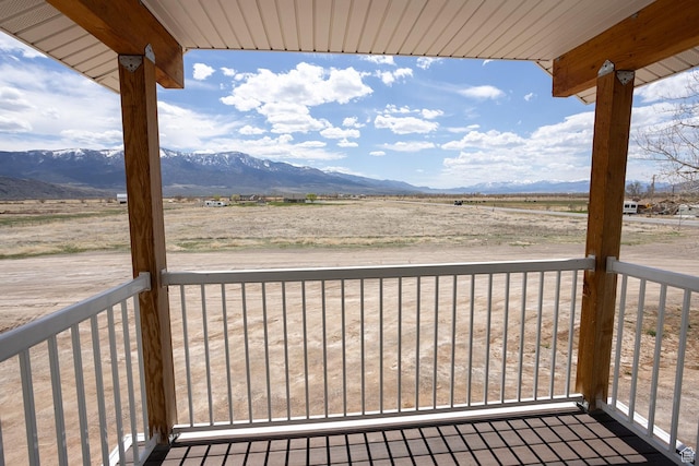 815 S Annabella Rd, Richfield, UT 84701 - wooden terrace with a mountain view and a rural view