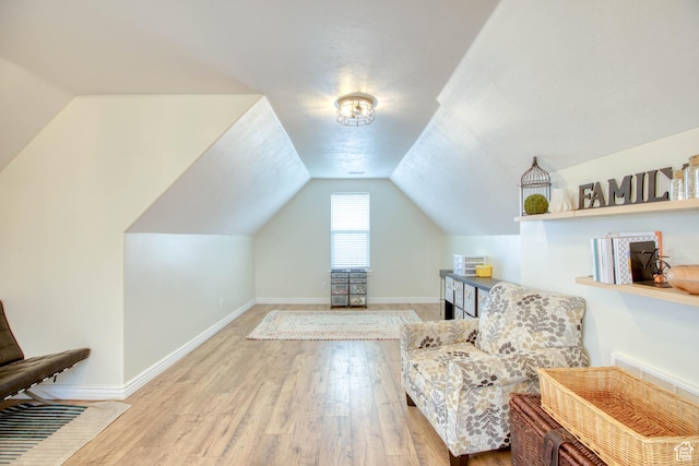 431 W 3460 N, Erda, UT 84074 - sitting room featuring lofted ceiling, wood finished floors, and baseboards