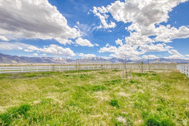 431 W 3460 N, Erda, UT 84074 - view of yard featuring fence, a rural view, and a mountain view